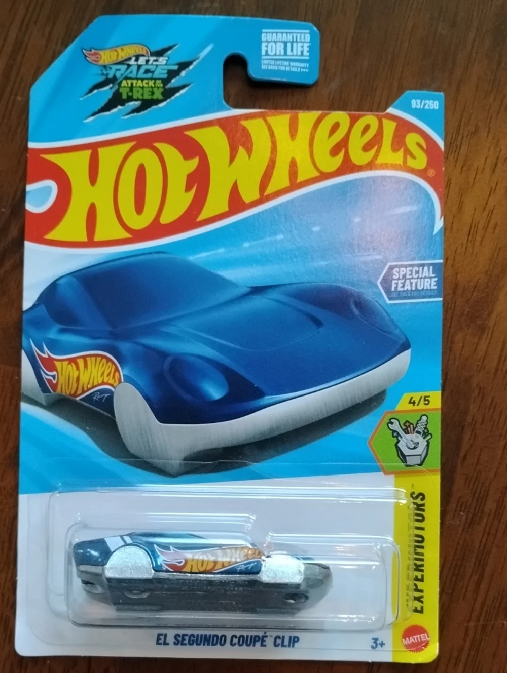 Mattel Hot Wheels El Segundo Coupé Clip - Metallic Blue & Silver